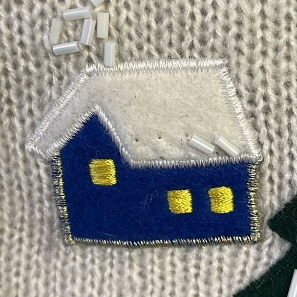 Bobbie Brooks Women’s V-neck Christmas Beading Embroidery Sleeveless Vest-L - Picture 10 of 16